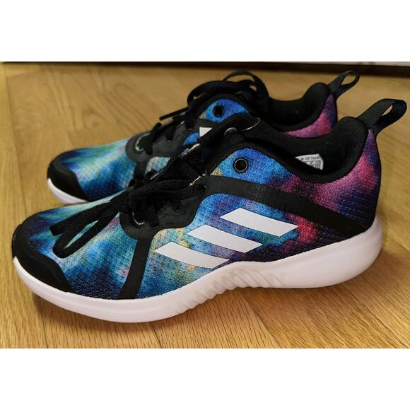 Adidas FortaRun Kids Training Sneaker Sz 4 1/2 ART FY3868 Lace Up Tie Dye Shoes - Picture 4 of 10